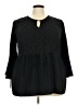 Moa Moa Black 3/4 Sleeve Blouse Size 2X - photo 1