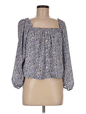 American Eagle Outfitters 3/4 Sleeve Blouse (view 1)