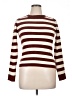 Vero Moda 100% Polyester Stripes Burgundy Turtleneck Sweater Size XL - photo 1