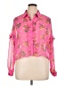 Forever 21 Plus Floral Pink Long Sleeve Blouse Size 0X - photo 1