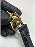 Gucci Gray leather GG Marmont thin belt Size XS - Sm (60cm/22") - photo 5