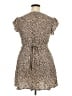 ABound 100% Rayon Animal Print Tan Casual Dress Size XXL - photo 2