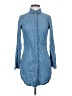 Guess Blue Long Sleeve Button-Down Shirt Size XS - photo 1