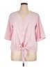 Unbranded Pink 3/4 Sleeve Blouse Size XL - photo 1