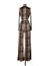Assorted Brands Animal Print Brown Jumpsuit Size S - photo 2