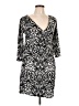 Studio M Print Gray Casual Dress Size 10 - photo 1