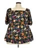 BLOOMCHIC 100% Polyester Black Short Sleeve Blouse Size 18 - photo 1