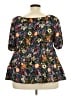BLOOMCHIC 100% Polyester Black Short Sleeve Blouse Size 18 - photo 2