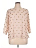 Talbots 100% Polyester Tan 3/4 Sleeve T-Shirt Size 1X - photo 1