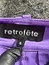 retrofête Purple Silk Pants Size S - photo 7
