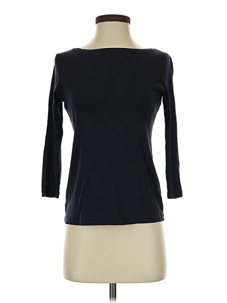 Pre-owned Talbots 3/4 Sleeve T-shirt In Black