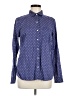 Old Navy Polka Dots Blue Long Sleeve Button-Down Shirt Size M - photo 1