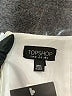 Topshop 100% Polyester Solid White Casual Skirt Size 8 - photo 4