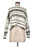 Francesca's Stripes Gray Pullover Sweater Size M - photo 1