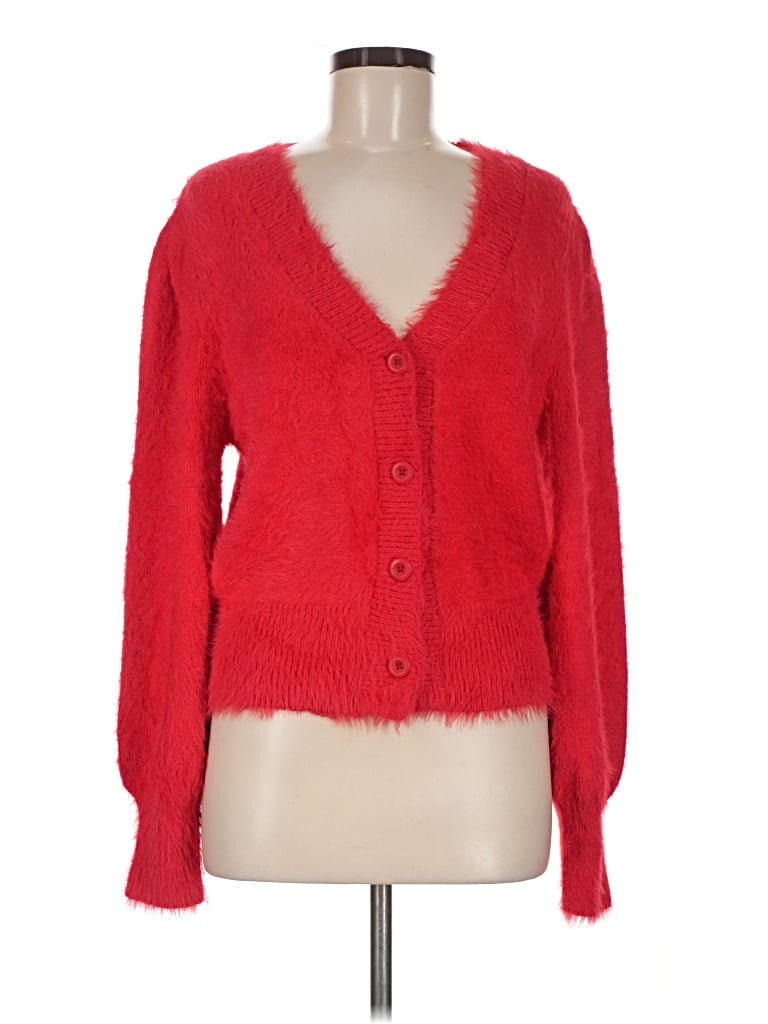 Pre-owned French Connection Cardigan Sweater In Red