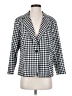 Ellen Tracy Checkered-gingham Black Blazer Size L - photo 1