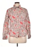 Boden 100% Cotton Paisley Red Pink Long Sleeve Button-Down Shirt Size 14 - photo 1
