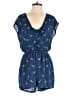 As U Wish 100% Polyester Hearts Blue Romper Size M - photo 1