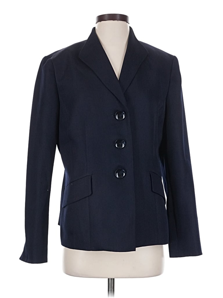 Pre-owned Evan Picone Blazer Jacket In Blue