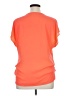 Lily White 100% Polyester Orange Short Sleeve Blouse Size XL - photo 2