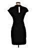 Aqua Solid Black Casual Dress Size M - photo 2