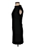 Aqua Solid Black Casual Dress Size M - photo 5