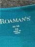 Roaman's Teal 3/4 Sleeve Blouse Size 26 (2X) - photo 7