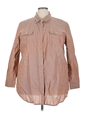 Serena Williams Signature Statement 3/4 Sleeve Button-Down Shirt (view 1)