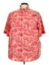 Columbia Tropical Red Short Sleeve Button-Down Shirt Size XXL - photo 1