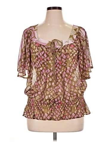 DKNY Jeans Short Sleeve Blouse (view 1)