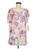 Rebecca Malone 100% Polyester Pink Short Sleeve Blouse Size M - photo 1