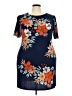 Assorted Brands Print Blue Casual Dress Size XXL - photo 1