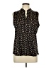 Claudia Richard Black Sleeveless Blouse Size L - photo 1