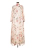 Shein Curve 100% Polyester Tan Pink Casual Dress Size 18 Plus (3) - photo 2