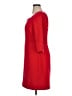 Ann Taylor Solid Red Casual Dress Size 14 - photo 5