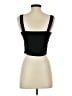 Zara 100% Polyester Black Sleeveless Top Size S - photo 2