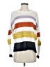 Fate Color Block White Pullover Sweater Size S - photo 1