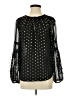 Worthington 100% Polyester Black Long Sleeve Blouse Size S - photo 1