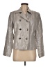 Spiegel 100% Linen Metallic Silver Jacket Size 8 - photo 1