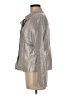 Spiegel 100% Linen Metallic Silver Jacket Size 8 - photo 5