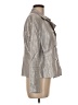 Spiegel 100% Linen Metallic Silver Jacket Size 8 - photo 4