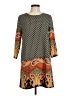Freeway Paisley Brown Casual Dress Size M - photo 1