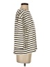 L.L.Bean 100% Cotton Stripes Ivory 3/4 Sleeve Top Size S - photo 4