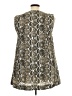 H&M Animal Print Brown Sleeveless Blouse Size XXL - photo 2