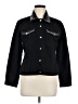 CHRISTINE ALEXANDER 100% Cotton Black Jacket Size M - photo 1