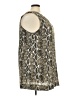 H&M Animal Print Brown Sleeveless Blouse Size XXL - photo 4
