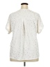 Naif 100% Polyester Stars Ivory White Short Sleeve Blouse Size 2X - photo 2