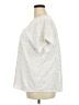 Naif 100% Polyester Stars Ivory White Short Sleeve Blouse Size 2X - photo 5