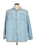 Chaps 100% Lyocell Blue Long Sleeve Button-Down Shirt Size 2X - photo 1
