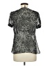 Daisy Fuentes 100% Polyester Silver Short Sleeve Blouse Size M - photo 2